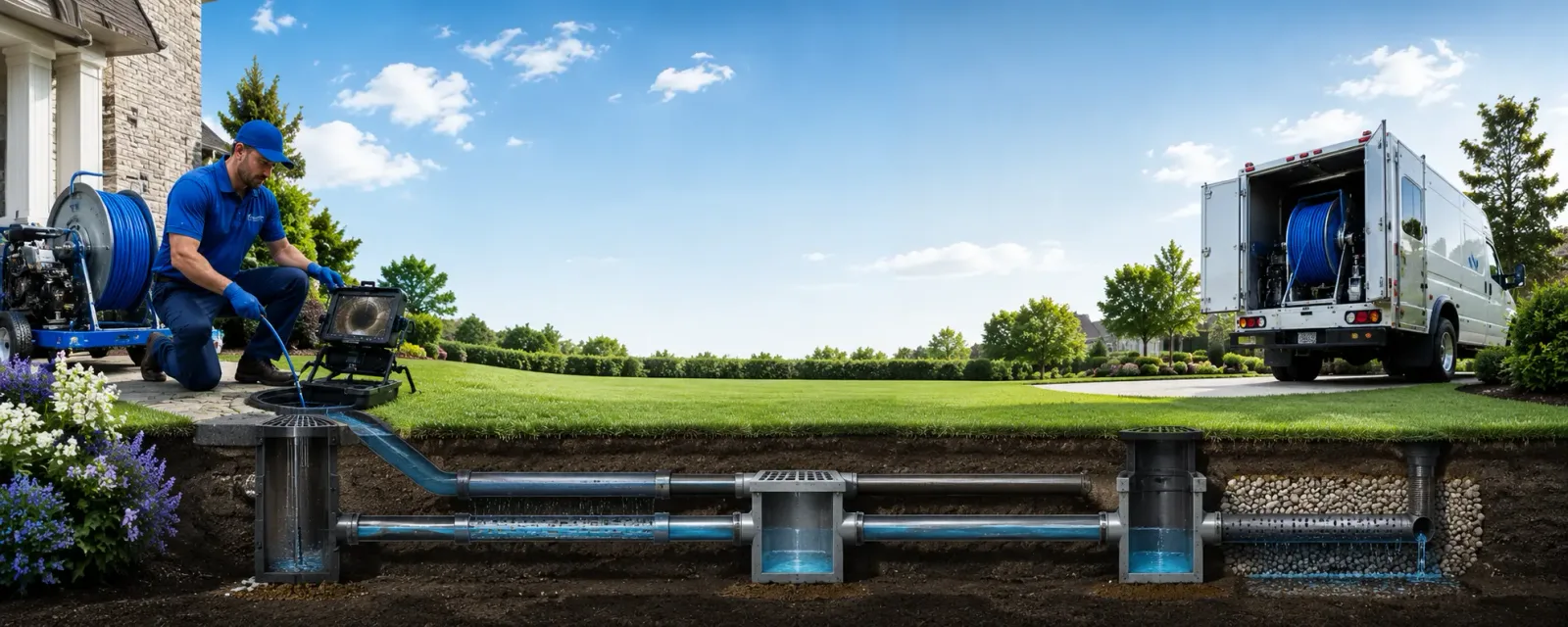 Outdoor drain cleaning information for Danforth, ME